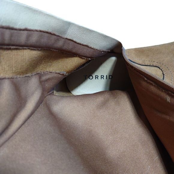 Torrid Faux Suede Shearling‎ Top Knee High Boots Size 10.5W - Picture 10 of 12